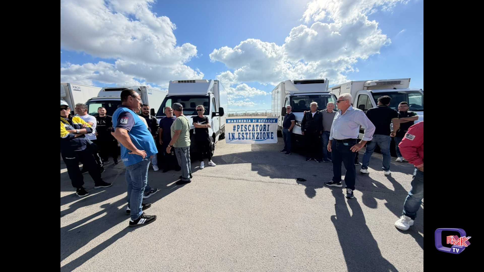 Protesta della marineria di Sciacca contro il governo centrale